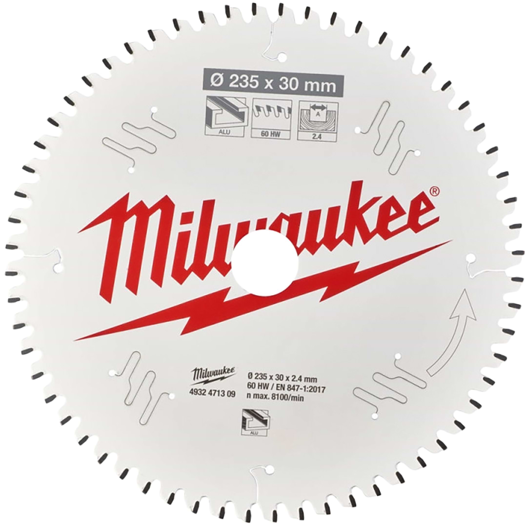 Диск пильний Milwaukee Alu PFTE 235х30х2.4 мм (4932471309)
