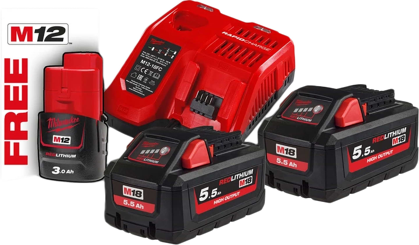 Аккумулятор для электроинструментов Milwaukee M18 HB5.5 (4933464713)