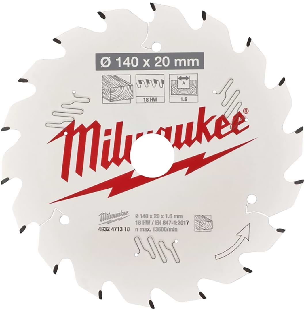 Диск пильний Milwaukee PFTE THIN KERF 140х20х1.6 мм (4932471310)