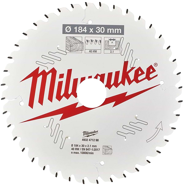 Фото - Диск пильний Milwaukee PFTE THIN KERF 184х30х2.1 мм (4932471298)