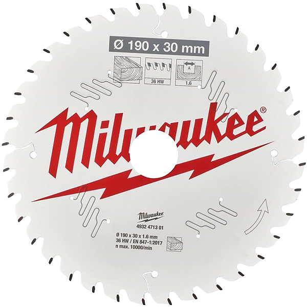 Фото - Диск пильний Milwaukee PFTE THIN KERF 190х30х1.6 мм (4932471301)