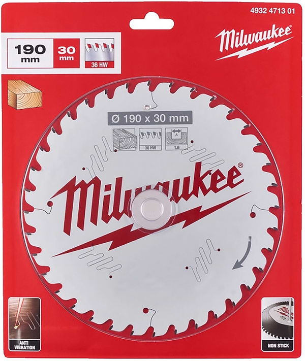 Фото - Диск пильний Milwaukee PFTE THIN KERF 190х30х1.6 мм (4932471301)