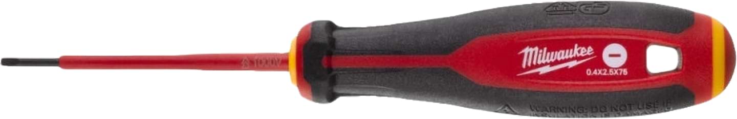 Отвертка Milwaukee SL 0,4х2,5х75 (4932478712)