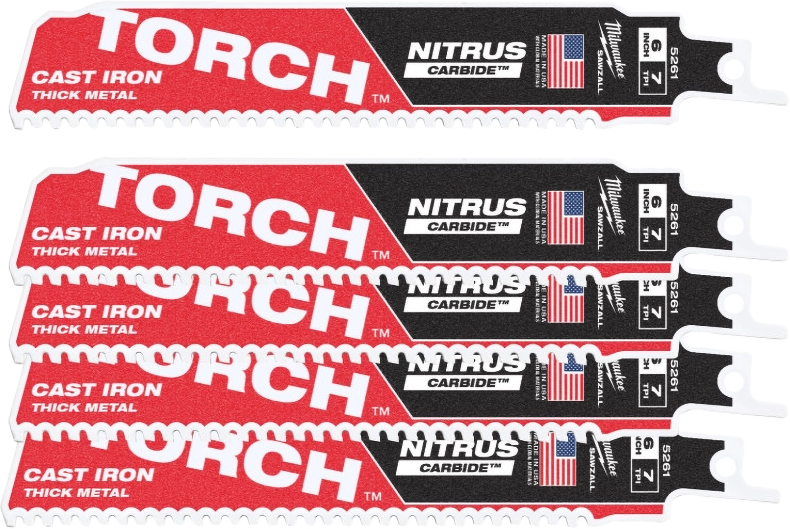 Полотно Milwaukee TORCH CARBIDE NITRUS 150х3,1мм 5 шт. (48475561)