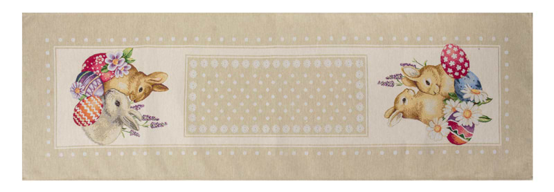 Скатертина раннер Lefard Кролики/Mimbre 45х140 см (732-400)