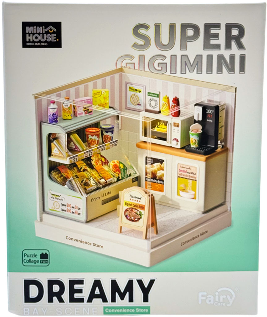 Пластиковый конструктор Mini House Румбокс серии Интерьер Мини – КРУГЛОСУТОЧНЫЙ МАГАЗИН (8033)