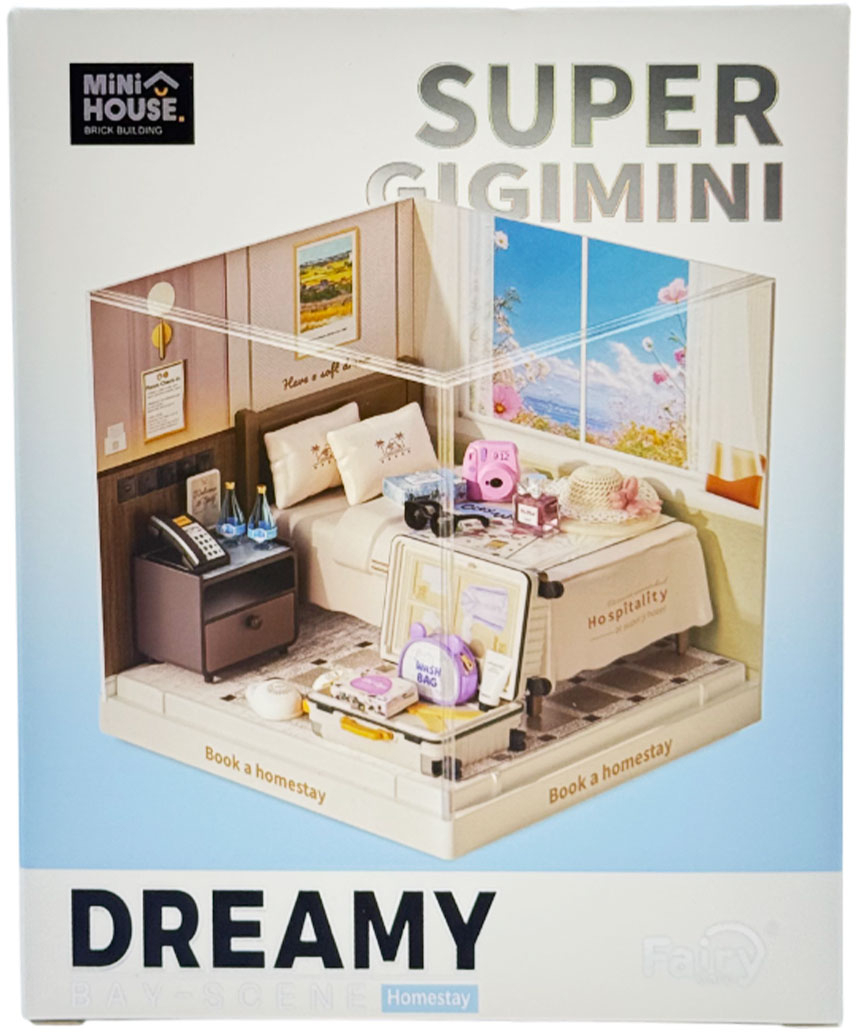 Пластиковый конструктор Mini House Румбокс серии Интерьер Мини – НОМЕР В ОТЕЛЕ (8038)