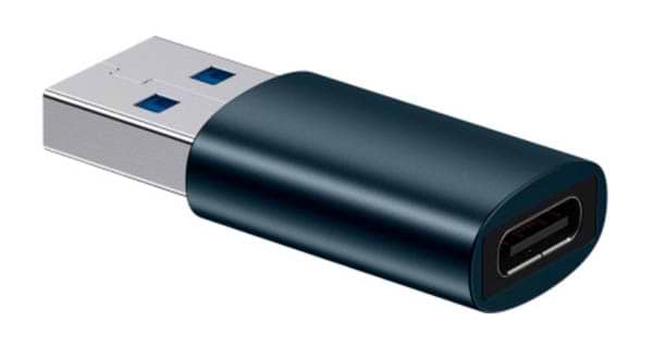 Фото - Перехідник Baseus Ingenuity Series Mini OTG Adaptor USB 3.1 to Type-C Blue (ZJJQ000103)