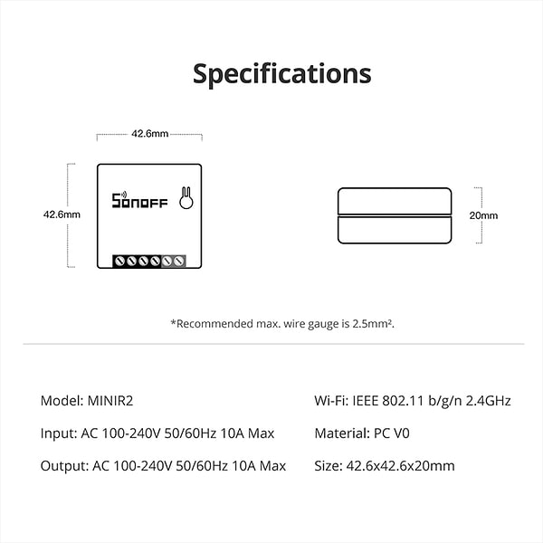 Фото - Умный диммер Sonoff MINIR2