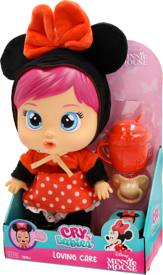 Фото - Інтерактивний пупс Cry Babies CB. ЛЮБОВ І ТУРБОТА DISNEY Лялька Плакса Мінні з аксесуарами 26 cм (927384)