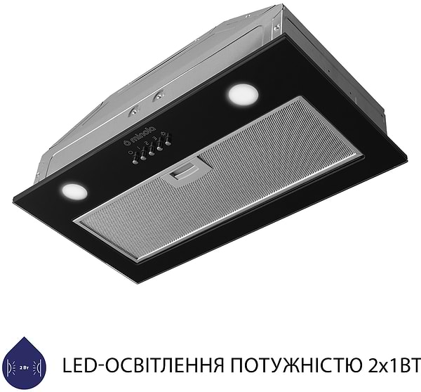 Фото - Витяжка вбудована Minola HBI 5262 BL GLASS 700 LED