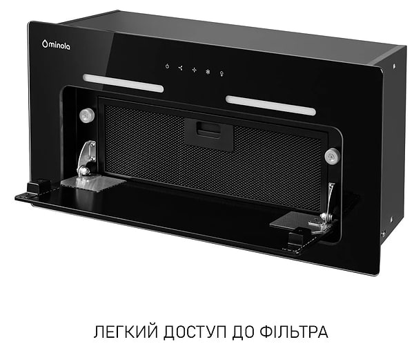 Фото - Вытяжка встраиваемая Minola HBI 6473 BL GLASS 800 LED Line