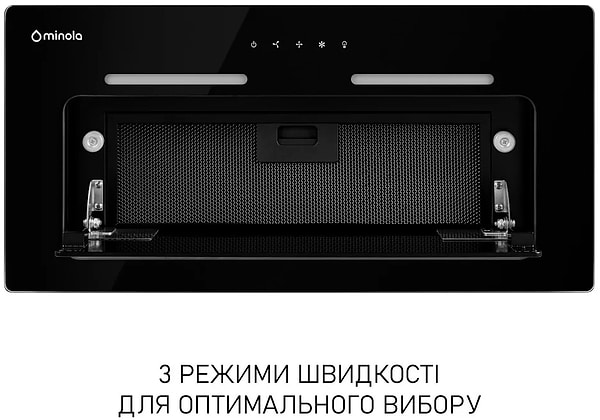 Фото - Вытяжка встраиваемая Minola HBI 6473 BL GLASS 800 LED Line