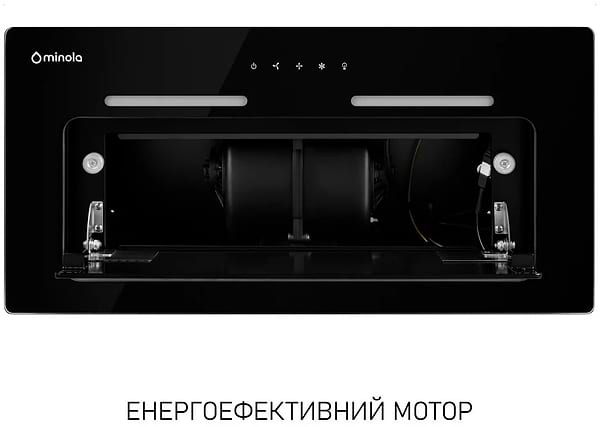 Фото - Вытяжка встраиваемая Minola HBI 6473 BL GLASS 800 LED Line