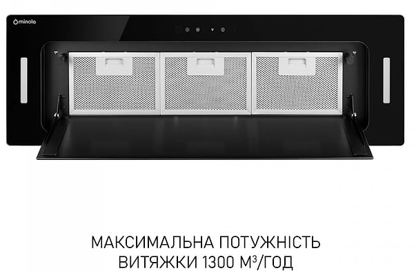 Фото - Вытяжка встраиваемая Minola BGH 9977 BL Silent