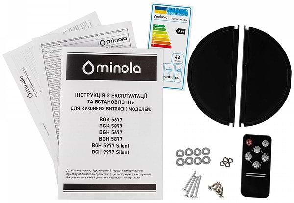 Фото - Вытяжка встраиваемая Minola BGH 9977 BL Silent