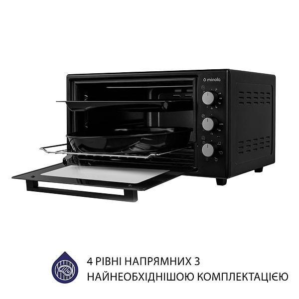 Фото - Піч електрична Minola FOEV 3714 BL