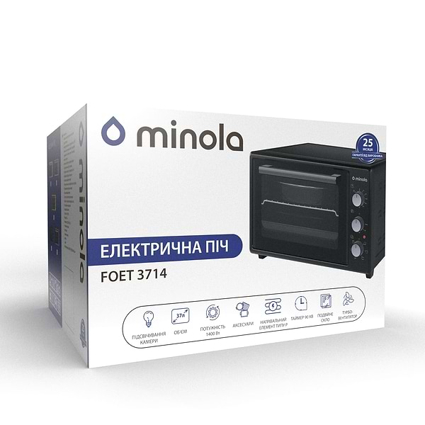 Фото - Піч електрична Minola FOEV 3714 BL