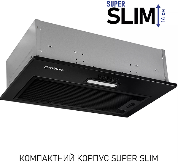 Фото - Вытяжка встраиваемая Minola HBI 5014 BLF LED