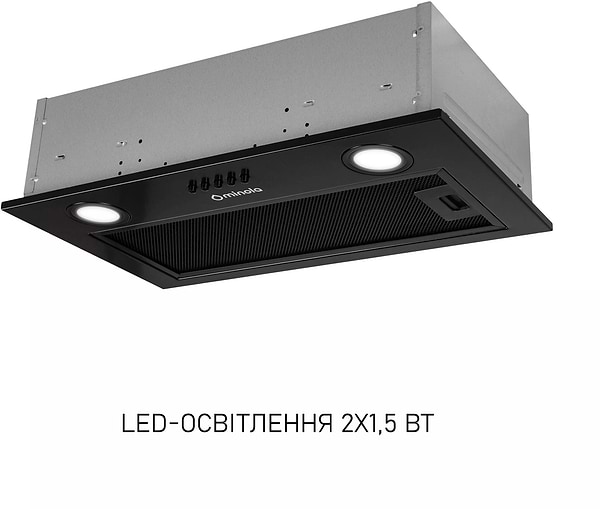 Фото - Витяжка вбудована Minola HBI 5025 BLF LED