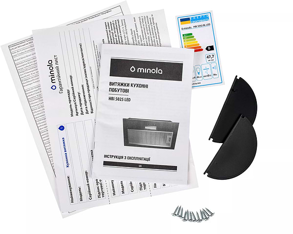 Фото - Витяжка вбудована Minola HBI 5025 BLF LED