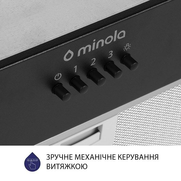 Фото - Витяжка вбудована Minola HBI 5204 BL 700 LED