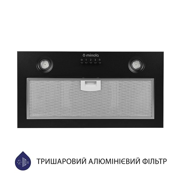 Фото - Витяжка вбудована Minola HBI 5204 BL 700 LED