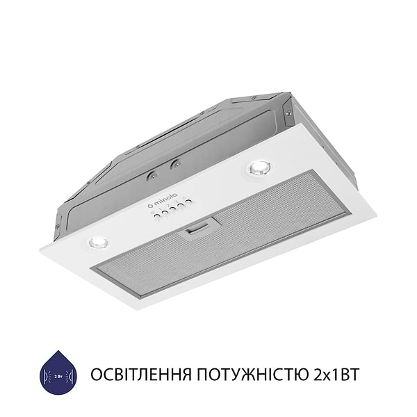 Фото - Витяжка вбудована Minola HBI 5204 WH 700 LED