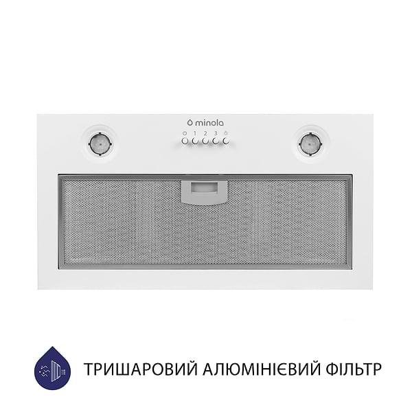 Фото - Витяжка вбудована Minola HBI 5204 WH 700 LED