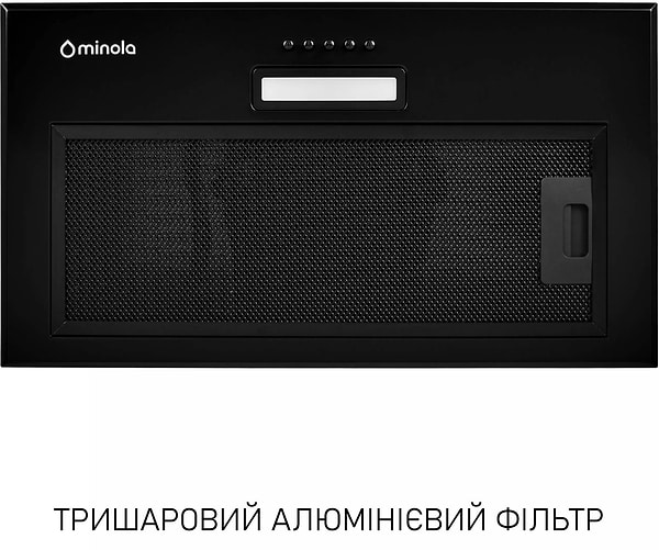 Фото - Витяжка вбудована Minola HBI 5214 BLF 700 LED