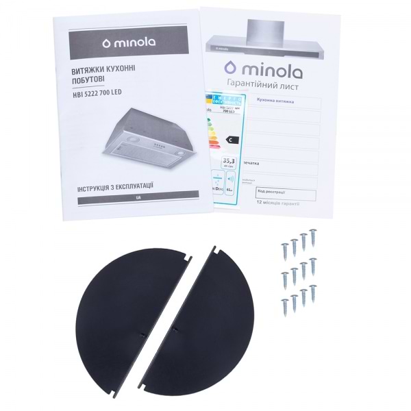 Фото - Витяжка вбудована Minola HBI 5222 WH 700 LED