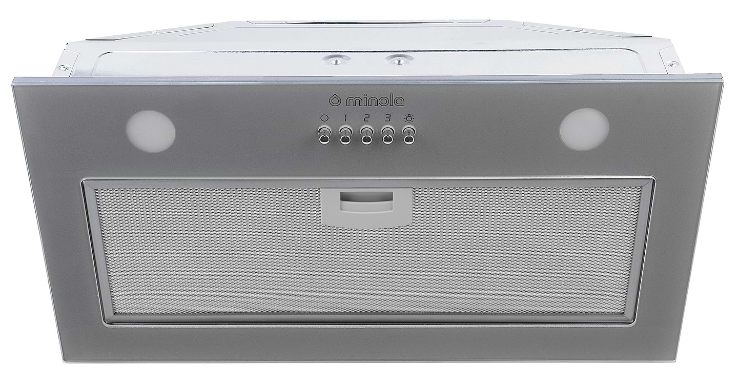 Вытяжка встраиваемая Minola HBI 5262 GR GLASS 700 LED - Фото 1