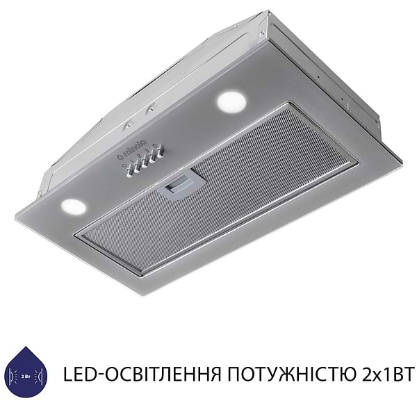 Фото - Витяжка вбудована Minola HBI 5262 GR GLASS 700 LED