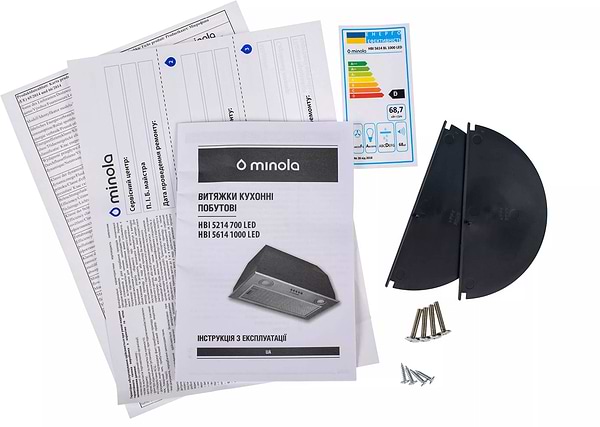 Фото - Витяжка вбудована Minola HBI 5614 BLF 1000 LED