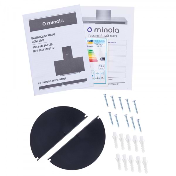 Фото - Вытяжка декоративная Minola HDN 6444 BL 800 LED