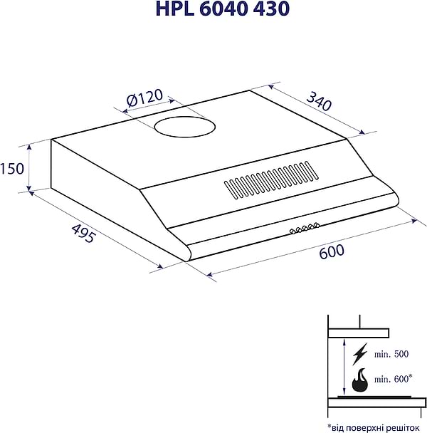 Фото - Вытяжка традиционная Minola HPL 6040 WH 430