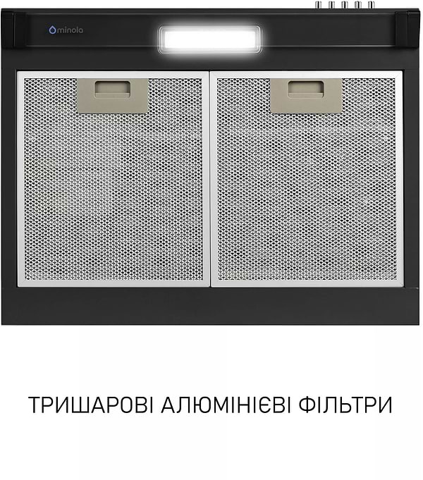 Фото - Вытяжка традиционная Minola HPL 622 BL