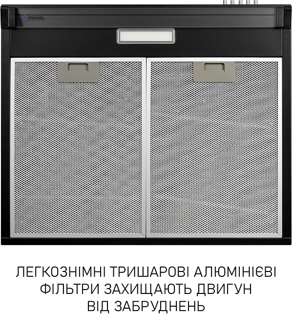 Фото - Витяжка традиційна Minola HPL 633 BL