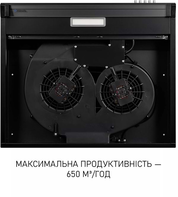 Фото - Витяжка традиційна Minola HPL 633 BL