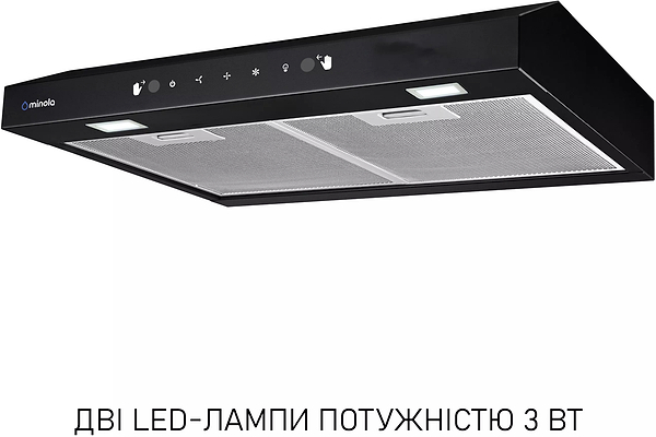 Фото - Витяжка традиційна Minola HPLS 512 BL