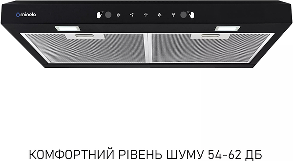 Фото - Витяжка традиційна Minola HPLS 612 BL