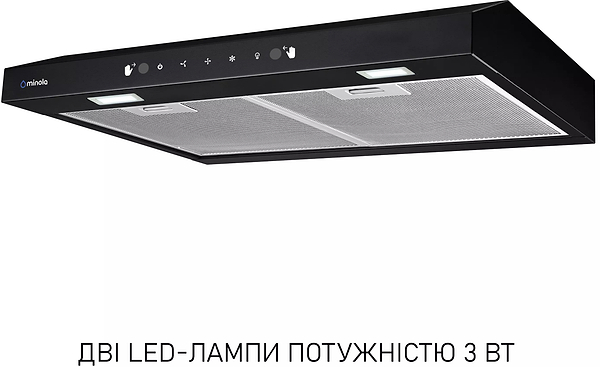Фото - Витяжка традиційна Minola HPLS 612 BL