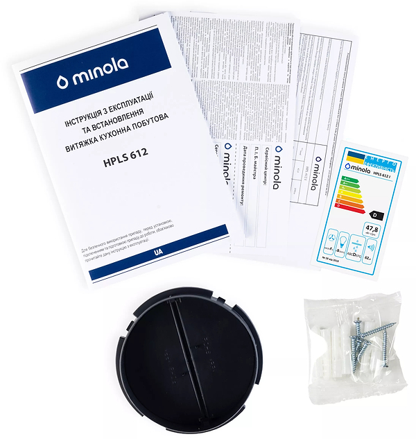 Фото - Витяжка традиційна Minola HPLS 612 BL