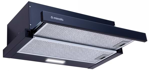 Фото - Витяжка вбудована Minola HTL 6234 BL 700 LED GLASS