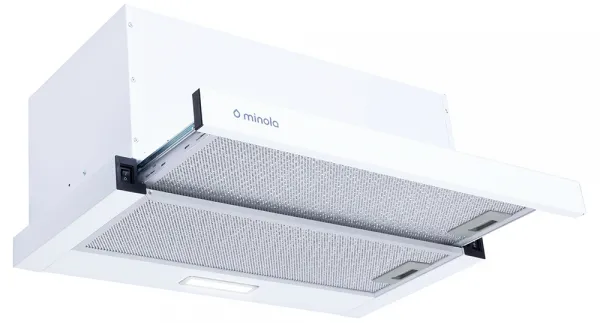Фото - Вытяжка встраиваемая Minola HTL 6734 WH 1100 LED GLASS