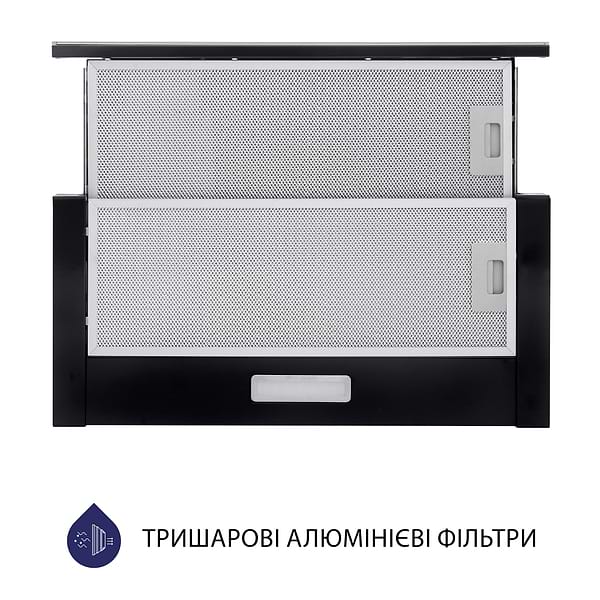 Фото - Витяжка вбудована Minola HTLS 6234 BL 700 LED GLASS