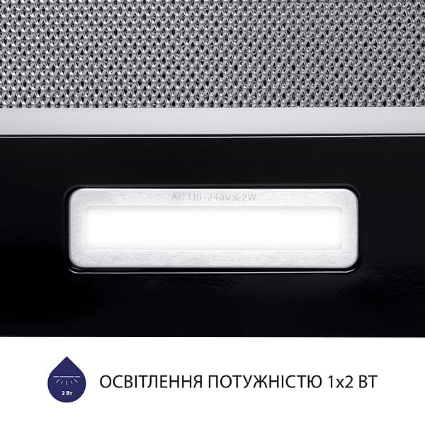 Фото - Витяжка вбудована Minola HTLS 6234 BL 700 LED GLASS