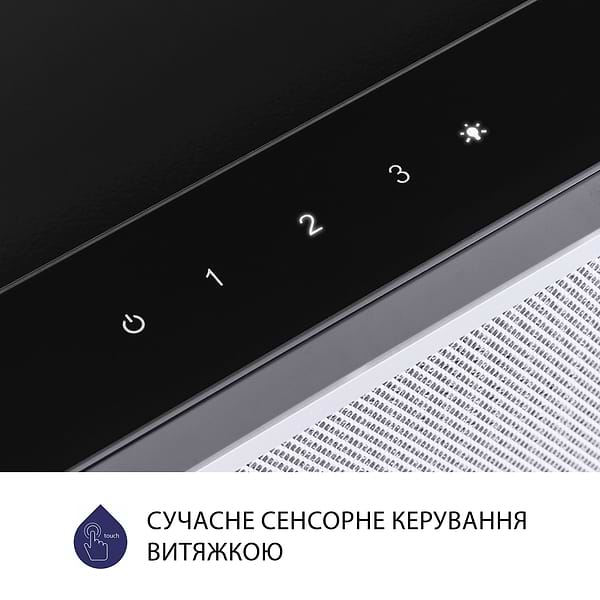 Фото - Витяжка вбудована Minola HTLS 6734 BL 1100 LED GLASS