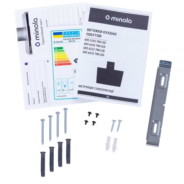 Фото - Вытяжка декоративная Minola HVS 6232 WH/INOX 700 LED