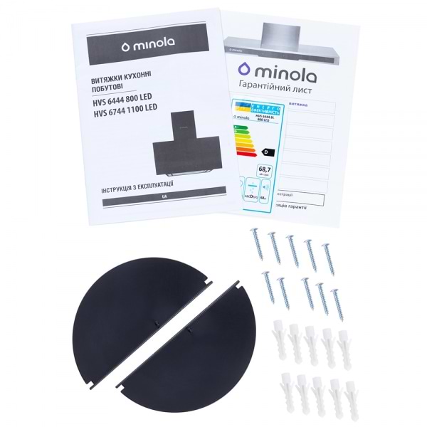 Фото - Вытяжка декоративная Minola HVS 6444 BL 800 LED